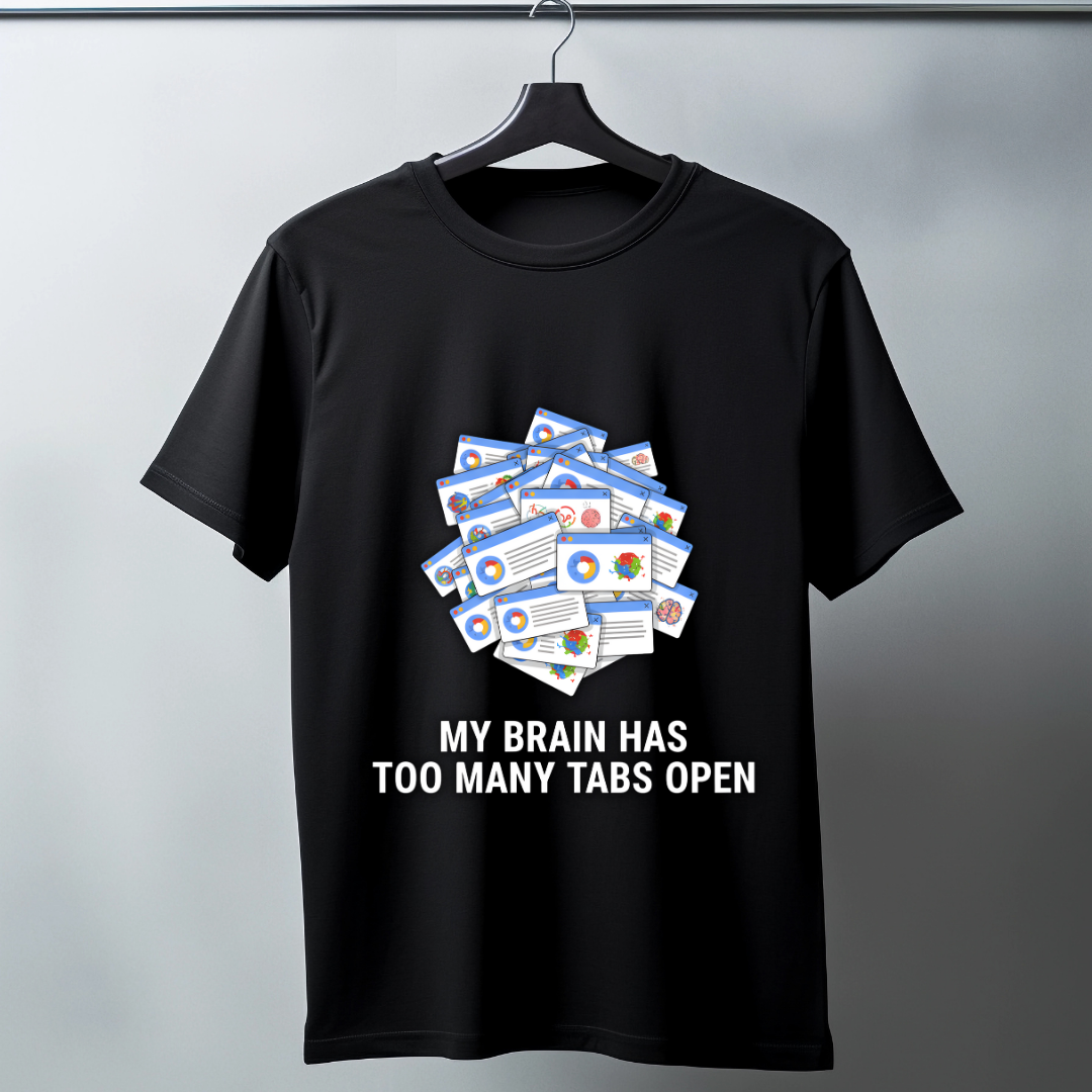 Modlox Brain Tab Unisex Classic Crew T-Shirt
