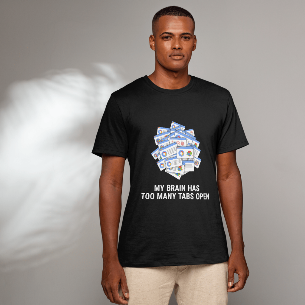 Modlox Brain Tab Unisex Classic Crew T-Shirt